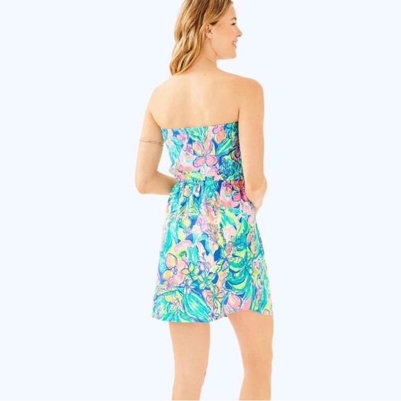 Lilly Pulitzer Windsor Strapless Surf Gypsea Dress, Size XXS - Picture 3 of 9